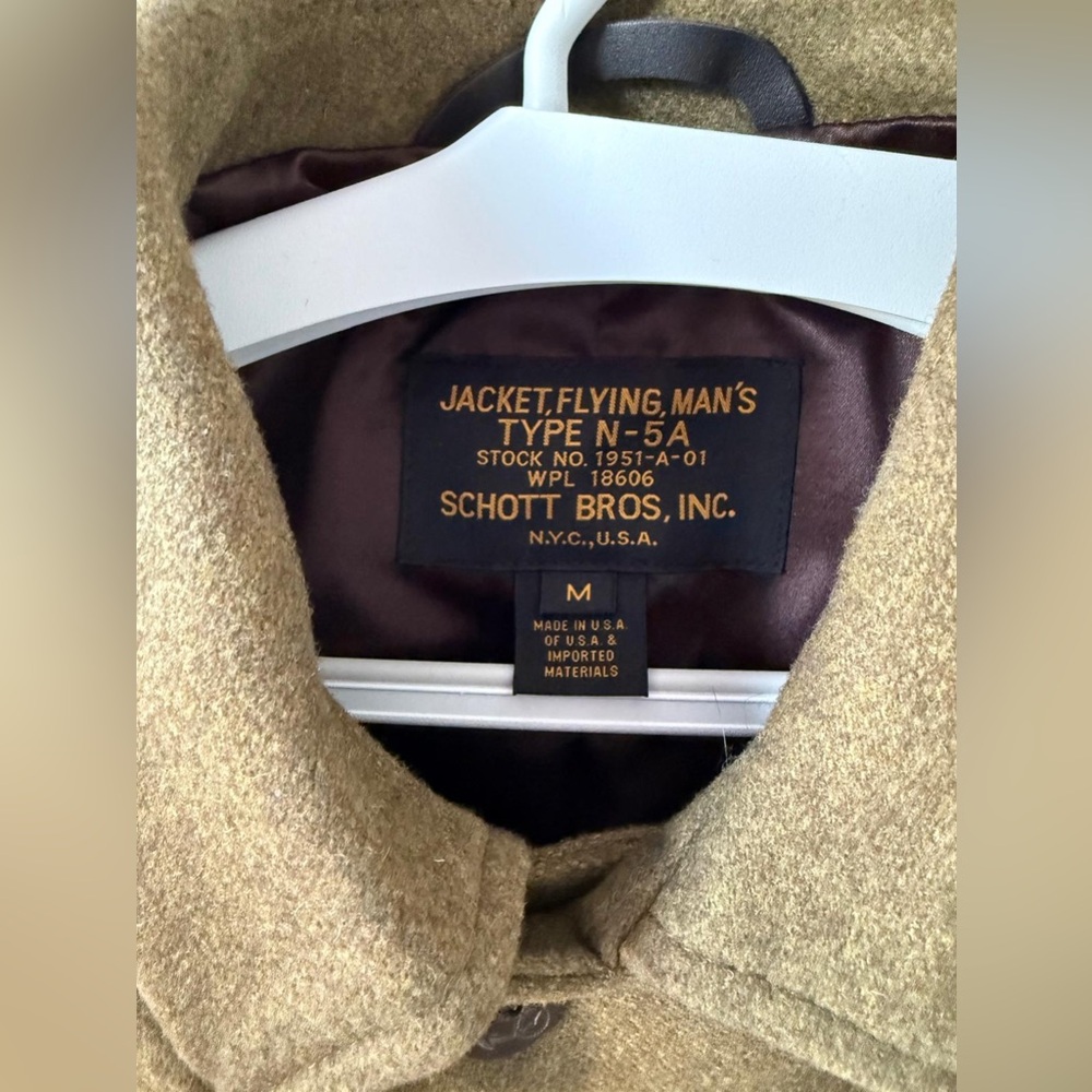 Schott NYC Single Breasted Officer’s Coat - Picture 2 of 3